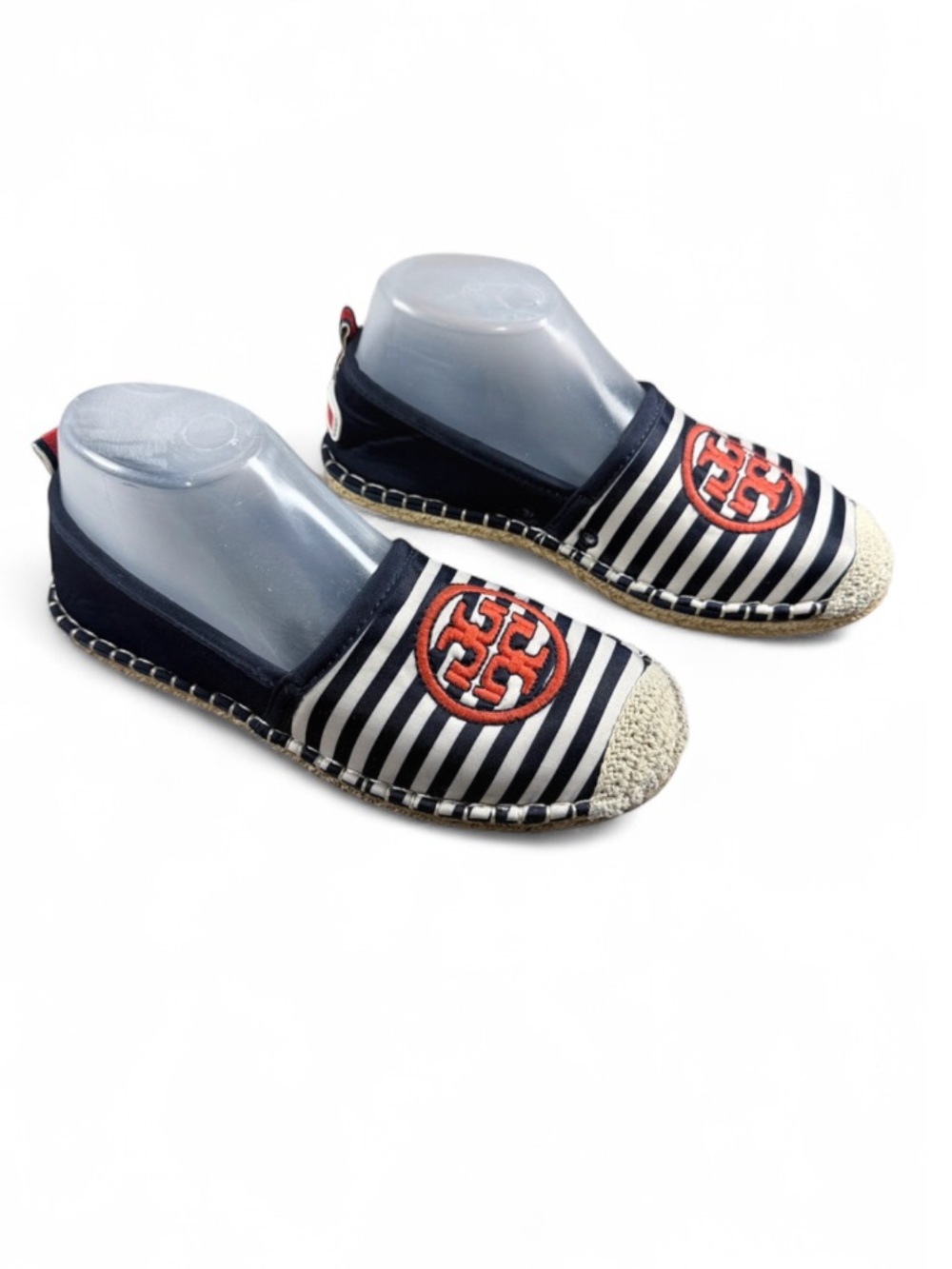 Tory Burch Water Espadrille collab with Sea Star Beachwear, Navy/New Ivory. - Picture 2 of 8